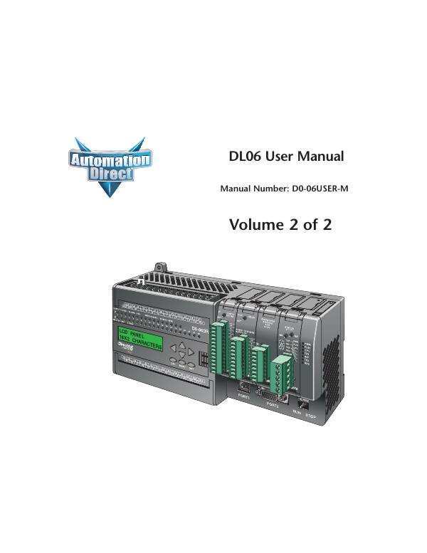 Первая страница: Automationdirect KOYO DL06 ч.2